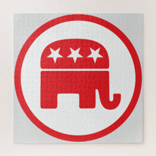 Politisches Symbol des republikanischen Party (Ele Puzzle