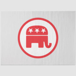 Politisches Symbol des republikanischen Party (Ele Seidenpapier