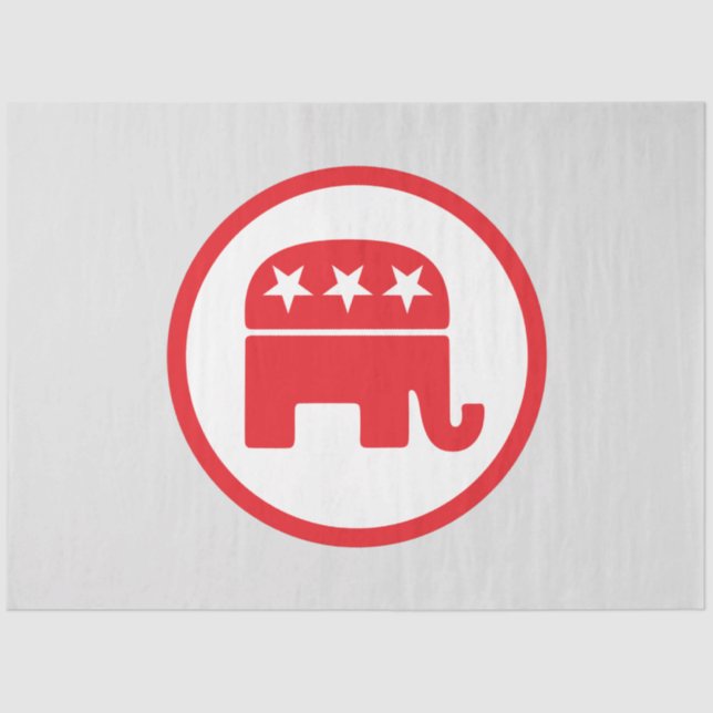 Politisches Symbol des republikanischen Party (Ele Seidenpapier (Vorderseite)