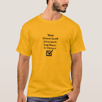 Politisches Verspotten des Wahl-Abstimmungs-T -