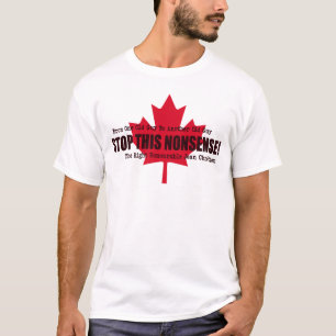 Politisches Zitat stoppt diesen nONSENSE Red Maple T-Shirt