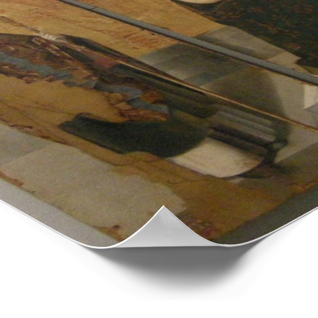 Polittico di San Gregorio – Antonello da Messina Poster (Ecke)