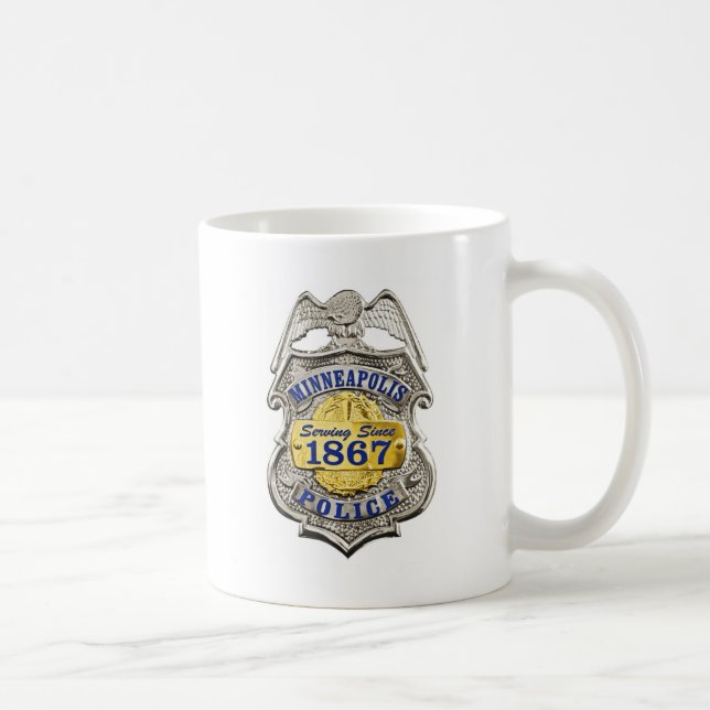 Polizei-Abzeichen Minneapolis Minnesota Kaffeetasse (Rechts)