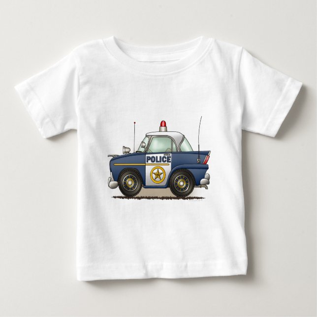 Polizei-Auto-Polizei Crusier Baby T-shirt (Vorderseite)