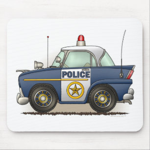 Polizei-Auto-Polizei Crusier Mousepad