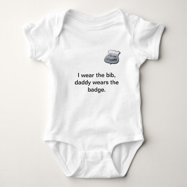 Polizei-Baby Onsie Baby Strampler (Vorderseite)