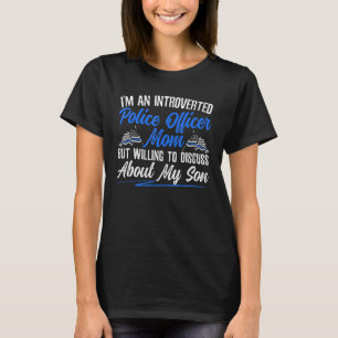 Polizei-Beamter Polizist Mutter T-Shirt