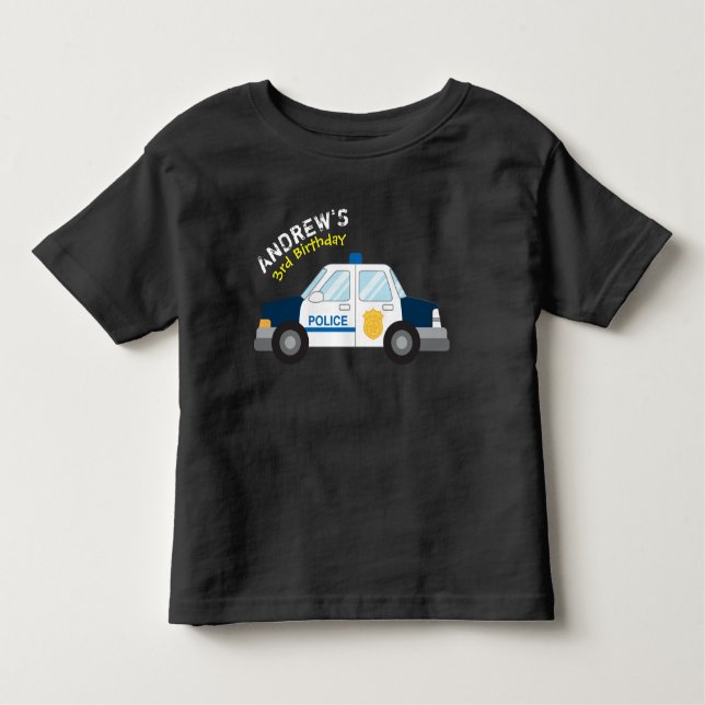 Polizei Birthday Tshirt (Vorderseite)