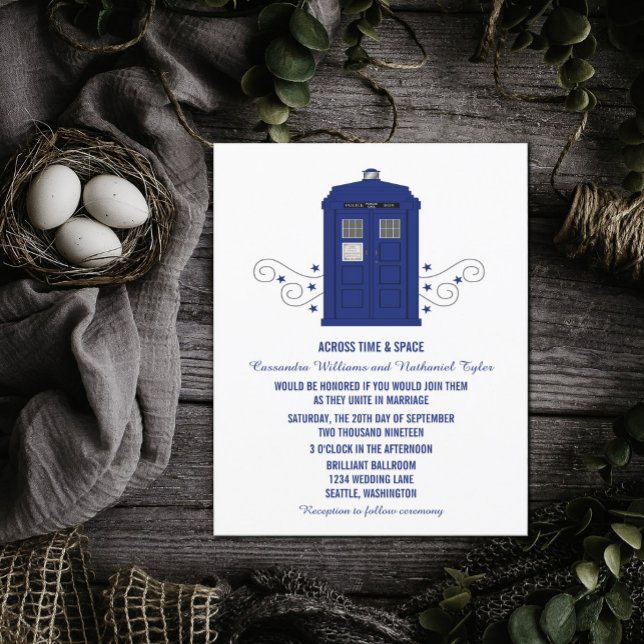 Polizei Box Wedding Invite v3 Einladung (Von Creator hochgeladen)