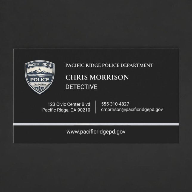 Polizei Detective Logo Visitenkarte (Von Creator hochgeladen)