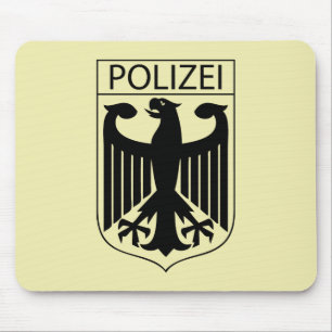 POLIZEI - Deutsches Symbol der Polizei Mousepad