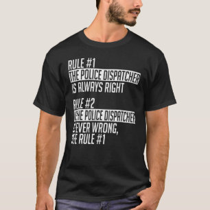 Polizei-Dispatcher-Bekleidung Cute Dispatcher-De T-Shirt