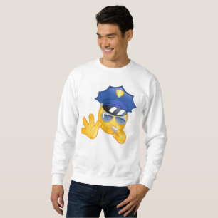 Polizei Emoji mens Sweatshirt