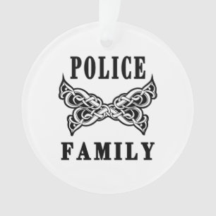 Polizei-Familien-Tätowierung Ornament