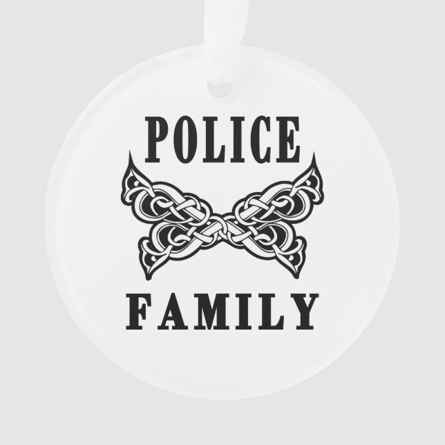 Polizei-Familien-Tätowierung Ornament (Vorderseite)