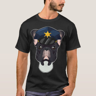 Polizei Französischer Bulldog Canine Handler I Pol T-Shirt