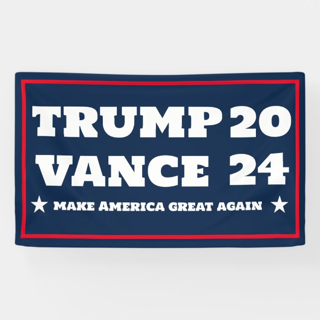 Polizei für Trump Vance-Banner 2024 Banner (Horizontal)