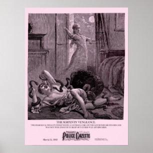 Polizei-Gazette-Plakat der Vergeltung Poster