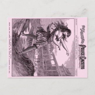 Polizei Gazette Postcard Sandwich Island Girl Postkarte