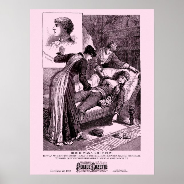 Polizei Gazette Poster Bertie (Vorne)