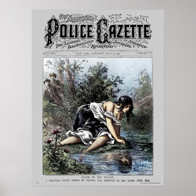 Polizei Gazette Poster Insane Woods (Vorne)