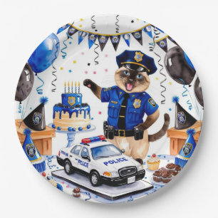 Polizei Geburtstag Pappteller