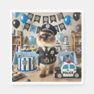 Polizei Geburtstag Serviette