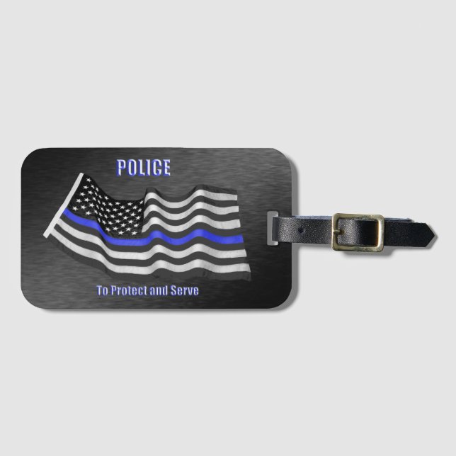 Polizei Gepäckanhänger (Vorderseite (Horizontal))