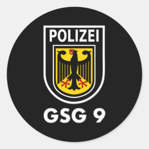 Polizei Gsg 9 Bundespolizei Runder Aufkleber