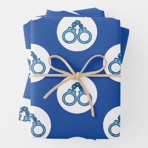 Polizei Handschellen Geschenkverpackungspapier Geschenkpapier Set