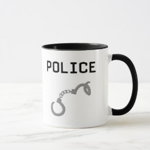 Polizei-Handschellen Tasse