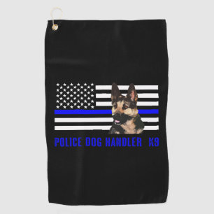 Polizei-Hundeführer Golfhandtuch