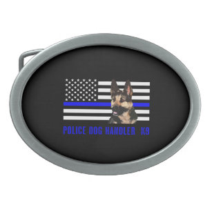 Polizei-Hundeführer Ovale Gürtelschnalle