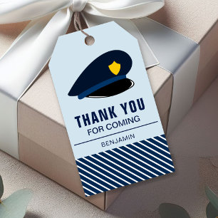 Polizei Hut Geburtstags Party Favor Geschenkanhänger