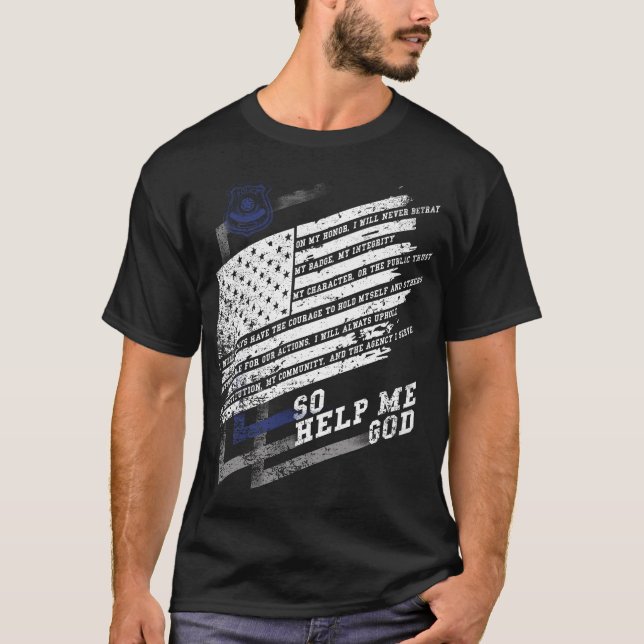 Polizei in Amerika überwacht T-Shirt (Vorderseite)