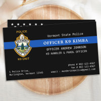 Polizei K9 Einheit Thin Blue Line Polizeihund