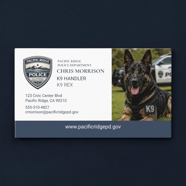 Polizei K9-Einheit Visitenkarte (Von Creator hochgeladen)