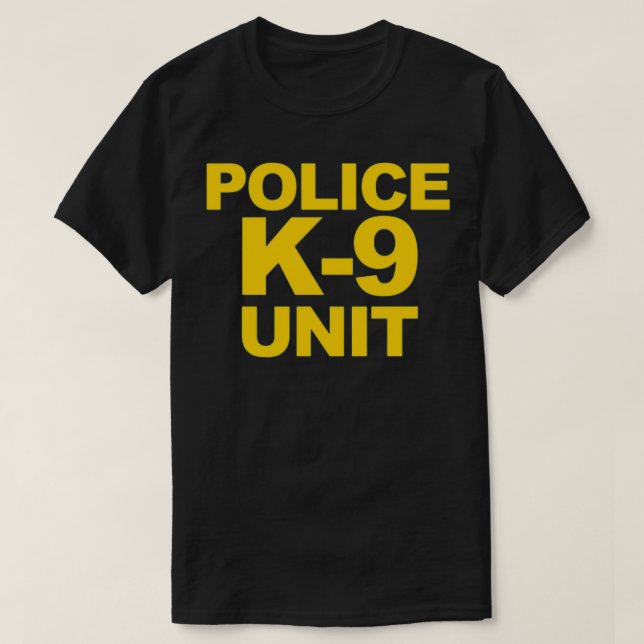 Polizei K9 Referat Vorderseite Druck Strafverfolgu T-Shirt (Design vorne)