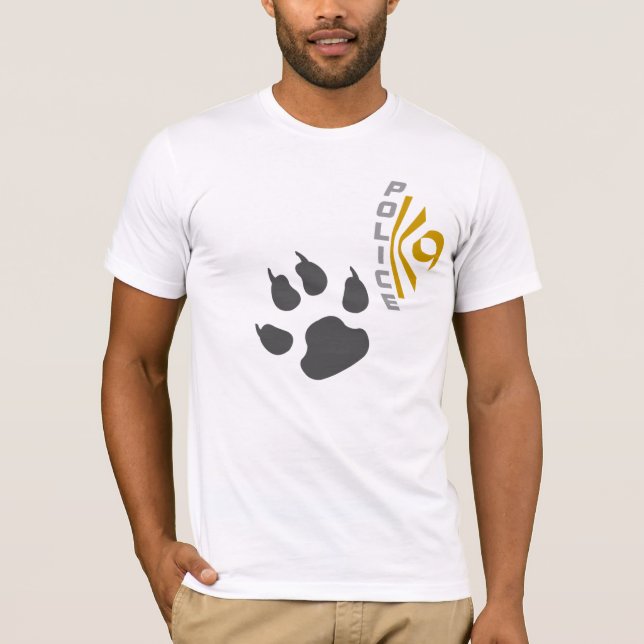 Polizei K9 - Tatze T-Shirt (Vorderseite)