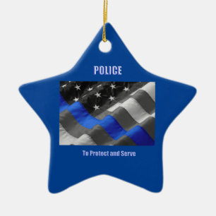 Polizei Keramik Ornament