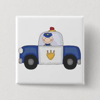 Polizei-Kreuzer-T - Shirts und Geschenke Button