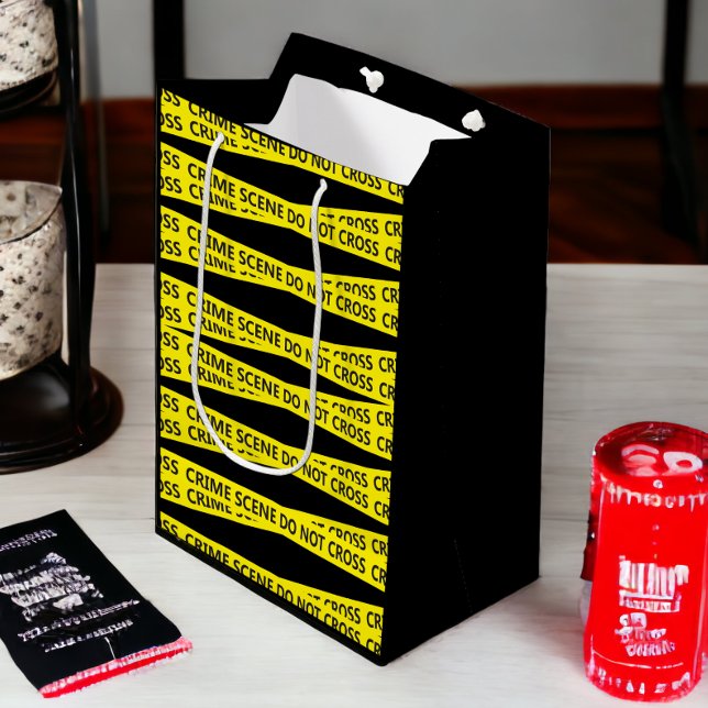 Polizei-Kriminalitätsband Mittlere Geschenktüte (Police Crime Scene Tape gift bags from Ricaso )
