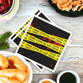 Polizei-Kriminalitätsband Serviette