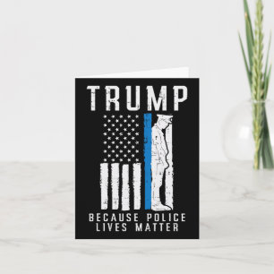 Polizei lebt Problem Pro Trump Thin Blue Line US F Karte