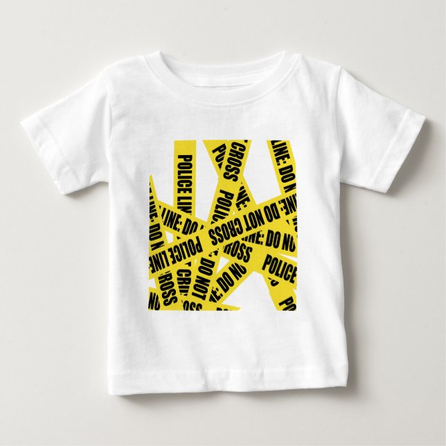 Polizei-Linie Verwicklung Baby T-shirt (Vorderseite)