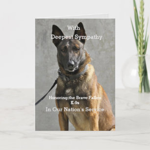 Polizei - Militärische K9-Sympathiekarte Karte