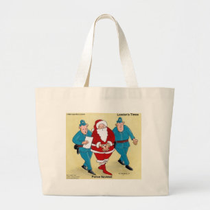 Polizei Navidad Lustige Weihnachten Santa Geschenk Jumbo Stoffbeutel