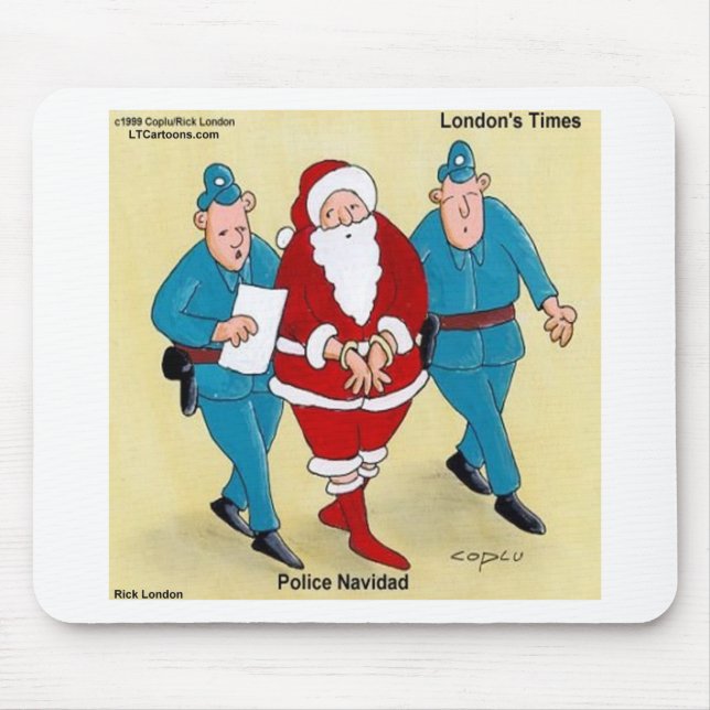 Polizei Navidad: Santa's war sehr schlecht Mousepad (Vorne)