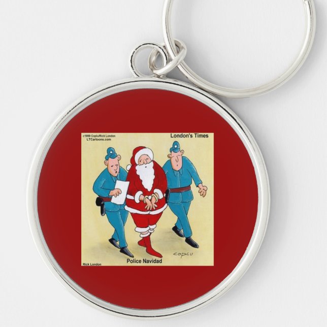 Polizei Navidad: Santa's war sehr schlecht Schlüsselanhänger (Vorne)
