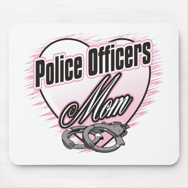 Polizei-Offizier-Mama Mousepad (Vorne)